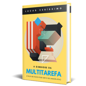 Capa do livro A Simbiose da Multitarefa, de Lucas Veríssimo, publicado em 2016.